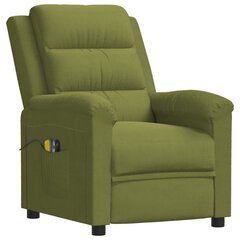 Elektrinis masažinis krėslas, Aksomas, šviesiai žalia kaina ir informacija | Svetainės foteliai | pigu.lt