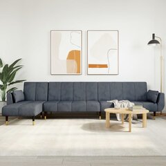 L formos sofa-lova , pilka kaina ir informacija | Sofos | pigu.lt