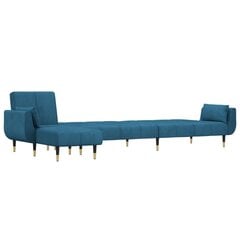 L formos sofa-lova , mėlyna цена и информация | Диваны | pigu.lt