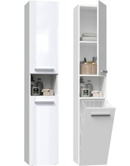 Шкафчик для ванной Белый глянцевый цена и информация | Шкафчики для ванной | pigu.lt