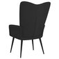 Poilsio kėdė, juoda цена и информация | Svetainės foteliai | pigu.lt
