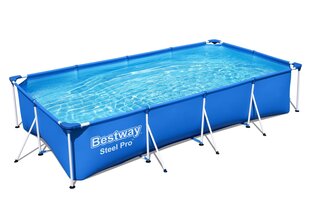 Baseinas Bestway Steel Pro, 400cm x 211cm x 81cm kaina ir informacija | Baseinai | pigu.lt