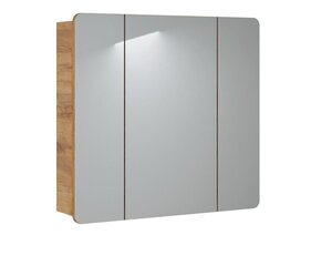 Vonios kambario veidrodis-spintelė ARUBA, 80 x 75 x 16 cm kaina ir informacija | Vonios spintelės | pigu.lt