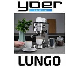 Кофемашина Yoer Lungo, 1450 W цена и информация | Кофемашины | pigu.lt