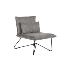 Fotelis DKD Home Decor Juoda Pilka Metalinis (66 x 78 x 75 cm) kaina ir informacija | Svetainės foteliai | pigu.lt