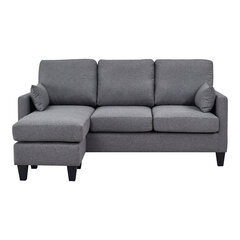 Sofa-lova Astan Hogar Chaise Lounge, pilka kaina ir informacija | Sofos | pigu.lt