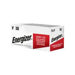 ENERGIZER elementai 386 SR1142SW, SILVER OXIDE, 10 vnt kaina ir informacija | Elementai | pigu.lt