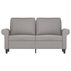 Dvivietė sofa , Audinys, 120cm, šviesiai pilka kaina ir informacija | Sofos | pigu.lt