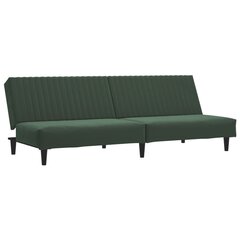 Dvivietė sofa-lova, žalia цена и информация | Диваны | pigu.lt