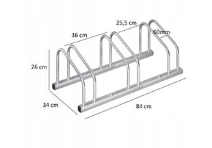 Велосипедная стойка на 3 велосипеда цена и информация | Держатели для велосипедов | pigu.lt