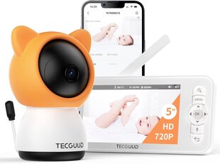 Monitorius Tecguud ‎baby 5SM kaina ir informacija | Mobilios auklės | pigu.lt