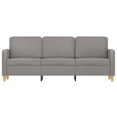 Trivietė sofa, Audinys, 180cm, šviesiai pilka kaina ir informacija | Sofos | pigu.lt