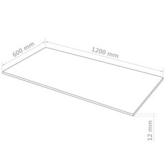 MDF plokščių lakštai, 120x60 cm, 2 vnt kaina ir informacija | Kiti priedai baldams | pigu.lt