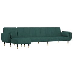 L formos sofa-lova , žalia цена и информация | Диваны | pigu.lt