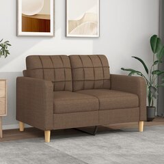 Dvivietė sofa , 120cm, ruda kaina ir informacija | Sofos | pigu.lt