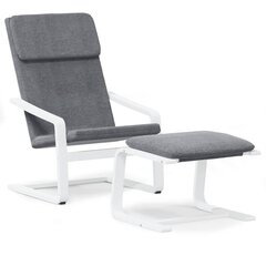 Poilsio kėdė , tamsiai pilka kaina ir informacija | Svetainės foteliai | pigu.lt