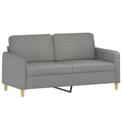 Dvivietė sofa , Audinys, 140cm, tamsiai pilka цена и информация | Диваны | pigu.lt