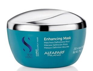 Plaukų kaukė garbanotiems plaukams Alfaparf Milano Semi di Lino Curls Enhancing Mask 200 ml kaina ir informacija | Priemonės plaukų stiprinimui | pigu.lt