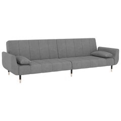 Dvivietė sofa-lova, pilka kaina ir informacija | Sofos | pigu.lt