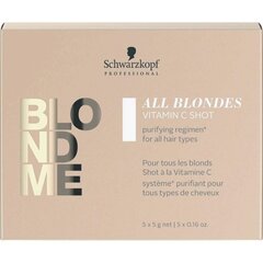 Быстродействующее средство для волос Schwarzkopf Professional Blond Me Detox Shot 5x5 г цена и информация | Средства для укрепления волос | pigu.lt