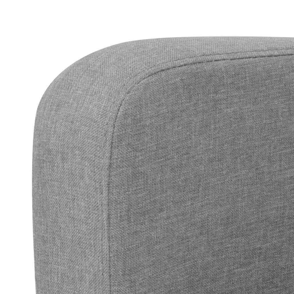 Dvivietė sofa, 135x65x76, šviesiai pilka kaina ir informacija | Sofos | pigu.lt