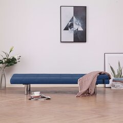 Sofa-lova su dviem pagalvėm, mėlyna kaina ir informacija | Sofos | pigu.lt