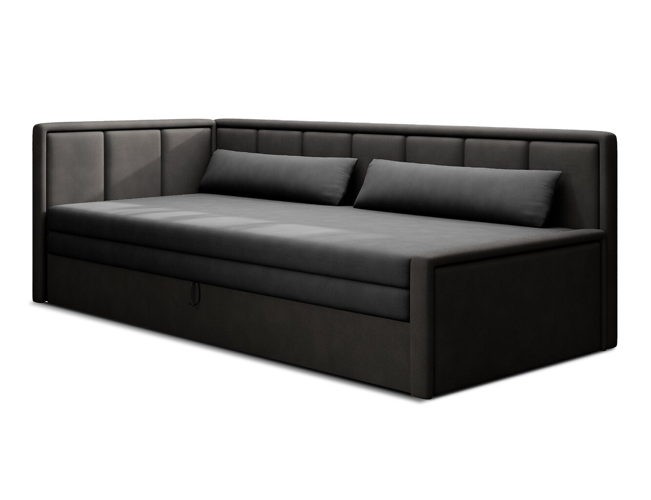 Sofa Fulgeo, juoda kaina ir informacija | Sofos | pigu.lt