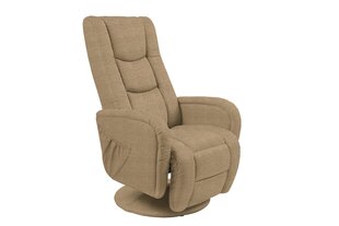 Массажное кресло-реклаймер Halmar Pulsar 2, песочного цвета цена и информация | Кресла в гостиную | pigu.lt