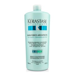 Восстанавливающий шампунь для сухих волос Kerastase Resistance Bain De Force Architecte 1000 мл цена и информация | Шампуни | pigu.lt