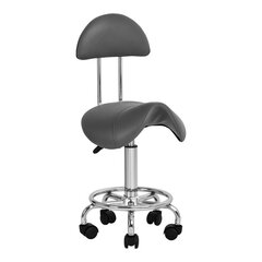 Meistro kėdutė STOOL BEAUTY 3 GREY kaina ir informacija | Baldai grožio salonams | pigu.lt