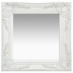 Sieninis veidrodis, 40x40cm, baltas цена и информация | Зеркала | pigu.lt