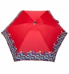 Moteriškas plokščias mini skėtis, tetris-red Parasol kaina ir informacija | Moteriški skėčiai | pigu.lt