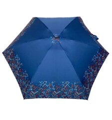 Moteriškas plokščias mini skėtis, corners-navy-blue Parasol kaina ir informacija | Moteriški skėčiai | pigu.lt