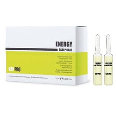 Ampulės silpniems ir ploniems plaukams KayPro energising energy, 12 x 10 ml kaina ir informacija | Priemonės plaukų stiprinimui | pigu.lt