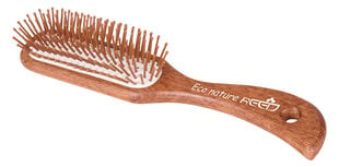 Plaukų šepetys reed eco 7164 siauras medinis kaina ir informacija | Šepečiai, šukos, žirklės | pigu.lt