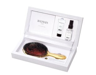 BALMAIN SET Rinkinys: Golden Boar Hair Spa šepetys + plaukų serumas 20ml + plaukų kondicionierius 50ml kaina ir informacija | Priemonės plaukų stiprinimui | pigu.lt