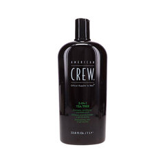 Šampūnas, kondicionierius ir dušo želė American Crew 3in1 Tea-Tree Shower Essential, 250ml kaina ir informacija | Šampūnai | pigu.lt