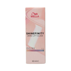 Перманентный краска Wella Shinefinity color Nº 00/89 60 ml (60 ml) цена и информация | Краска для волос | pigu.lt