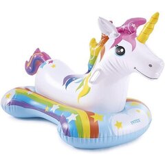 Pripučiamas plaustas Intex Unicorn Ride-On, 163x86 cm kaina ir informacija | Pripučiamos ir paplūdimio prekės | pigu.lt