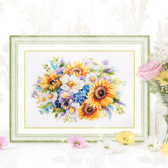 Siuvinėjimo rinkinys Magic Needle Bouquet with Sunflowers 210-312 kaina ir informacija | Siuvinėjimo priemonės | pigu.lt