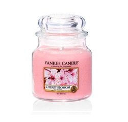 Kvapioji žvakė Yankee Candle Medium Jar Cherry Blossom 411 g kaina ir informacija | Žvakės, Žvakidės | pigu.lt