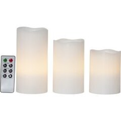 LED Vaško tipo žvakės 3 vnt. AAA 0,09W 7,5x15cm 064-63 kaina ir informacija | Žvakės, Žvakidės | pigu.lt