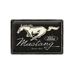 Металлическая пластина Ford Mustang - Horse logo, черная, 20 х 30 см цена и информация | Детали интерьера | pigu.lt