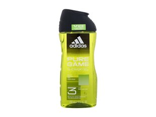 Dušo želė vyrams Adidas Pure Game 3in1, 250 ml kaina ir informacija | Dušo želė, aliejai | pigu.lt