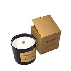 Kvapioji žvakė Cedarwood &amp; Vanilla 300 g kaina ir informacija | Žvakės, Žvakidės | pigu.lt