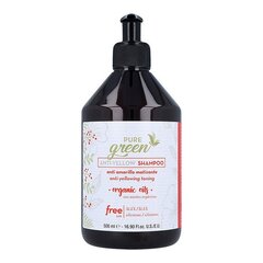 Geltonus atspalvius neutralizuojantis šampūnas Pure Green Anti Yellow Shampoo, 500 ml kaina ir informacija | Šampūnai | pigu.lt