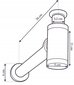 Sifonas REA su Klik-klak dangteliu praustuvams universalus, juodas matinis цена и информация | Sifonai | pigu.lt