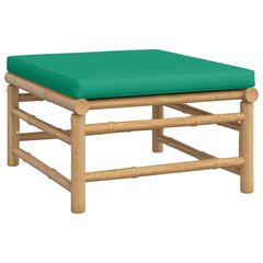 Sodo pakoja su žalios spalvos pagalvėle, bambukas kaina ir informacija | Lauko kėdės, foteliai, pufai | pigu.lt