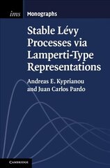 Stable Levy Processes via Lamperti-Type Representations New edition kaina ir informacija | Ekonomikos knygos | pigu.lt