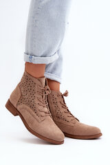 Women's Boots with Pattern Beige S.Barski HY66-136 29712-21 цена и информация | Женские сапоги | pigu.lt